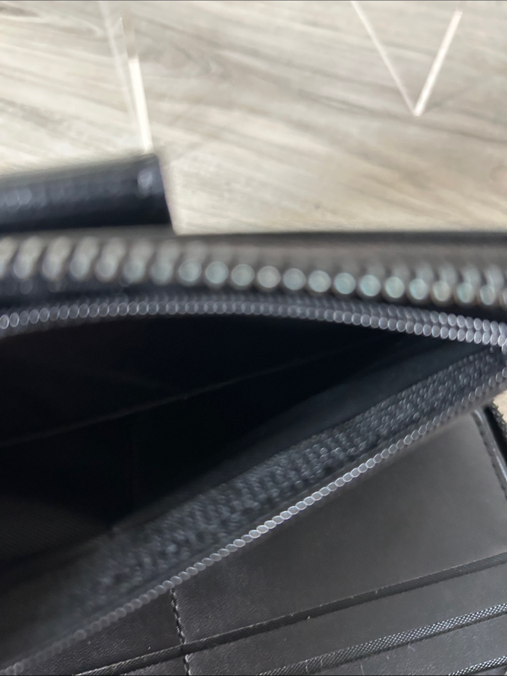 Badgley Mischka black Textured Wallet with Metallic BM Logo - Picture 11 of 13